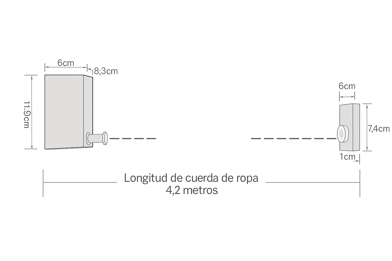 Perchero Retráctil Que Soporta Hasta 20 Kg